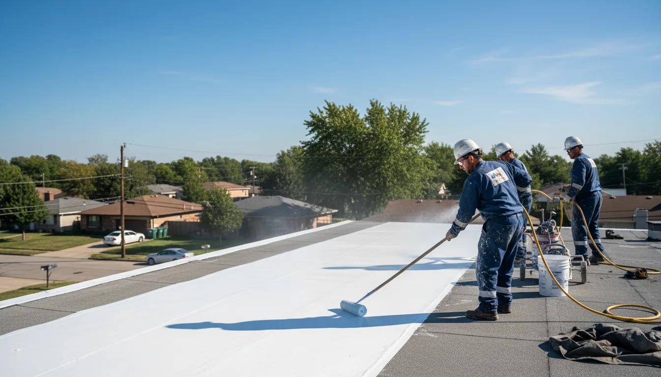 Commercial roof coating in Rushville, IL near me